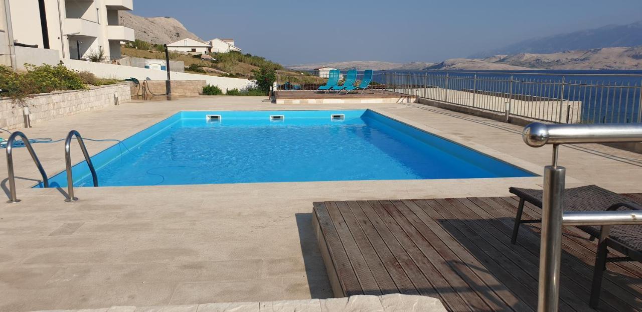Studio Apartma Pag Blue Ocean 1 With Sea View 파그 외부 사진